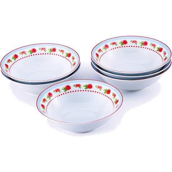 SET DE 6 BOLS DE PORCELANA 14 CMS. image 0