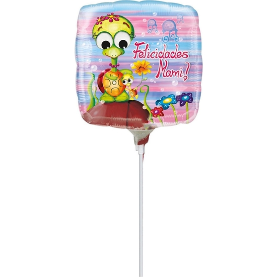 GLOBO PALITO FELICIDADES MAMI image 0