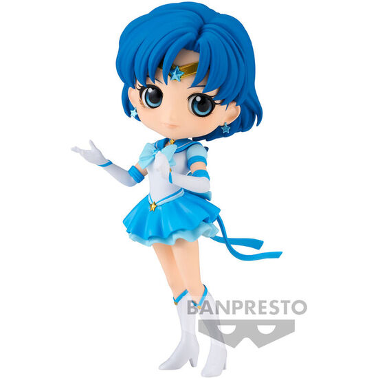 FIGURA ETERNAL SAILOR MERCURY VER.A COSMOS THE MOVIE PRETTY GUARDIAN SAILOR MOON Q POSKET 14CM image 0