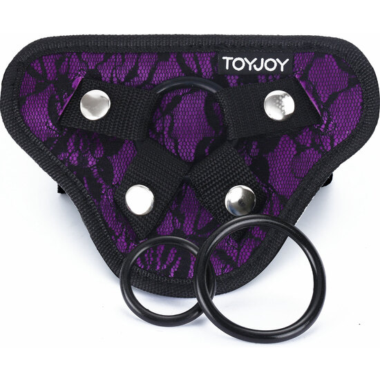 TOYJOY - STRAP-ON LACE HARNESS - PURPLE image 2