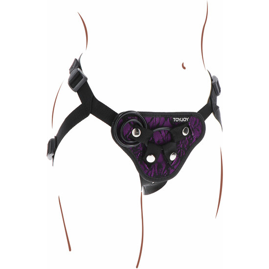 TOYJOY - STRAP-ON LACE HARNESS - PURPLE image 7