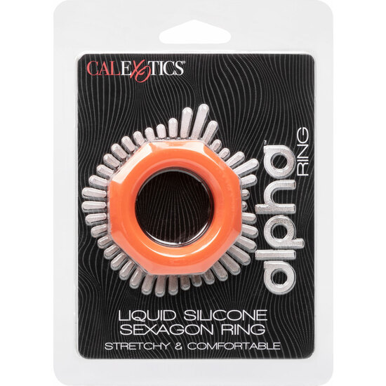 CALEXOTICS - ALPHA SEXAGON RING - ORANGE image 1