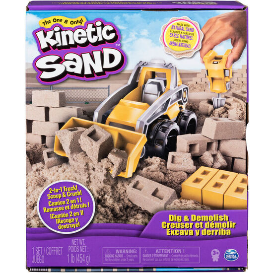 SET EXCAVA Y DERRIBA KINETIC SAND image 0