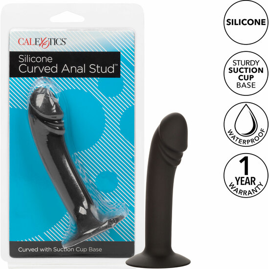 CALEXOTICS - CURVED ANAL STUD - BLACK image 3