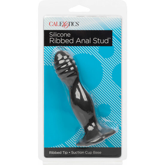 CALEXOTICS - RIBBED ANAL STUD - BLACK image 1