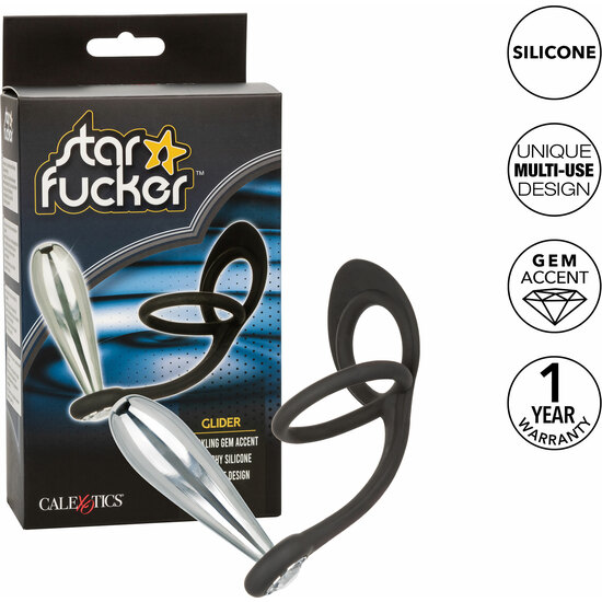 CALEXOTICS - STAR FUCKER GLIDER PLUG - SILVER image 5