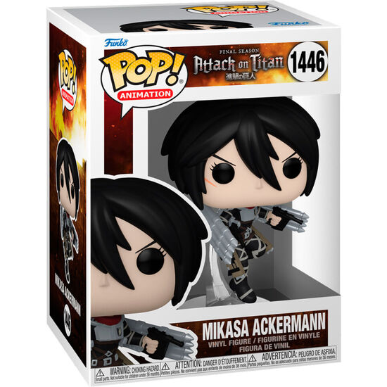 FIGURA POP ATTACK ON TITAN MIKASA ACKERMANN image 1