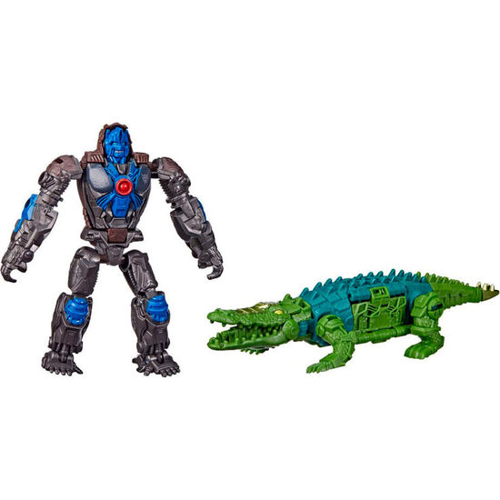 FIGURA OPTIMUS PRIMAL & SKULLCRUNCHER BEAST ALLIANCE EL DESPERTAR DE LAS BESTIAS TRANSFORMERS 13CM image 0