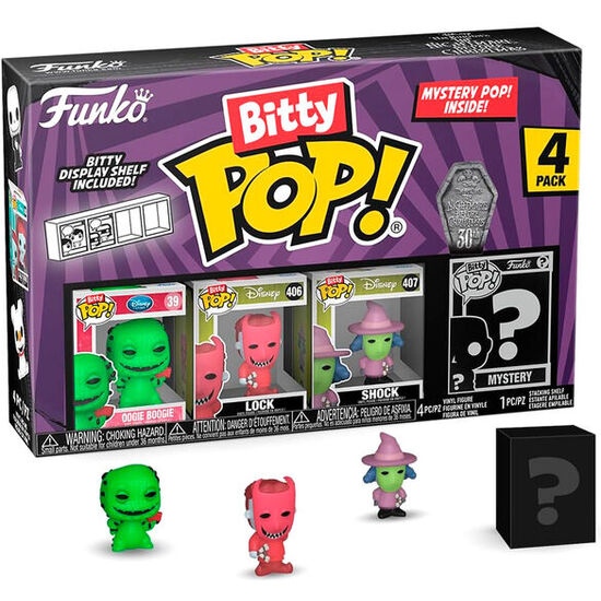 BLISTER 4 FIGURAS BITTY POP DISNEY PESADILLA ANTES DE NAVIDAD OOGIE BOOGIE image 2