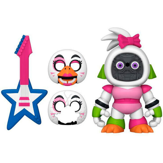 BLISTER 2 FIGURAS SNAPS! FIVE NIGHT AT FREDDYS MONTGOMERY GATOR AND GLAMROCK CHICA image 3