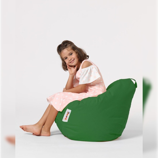 SILLÓN-PUF PARA NIÑOS PARA EXTERIORES VERDE image 1