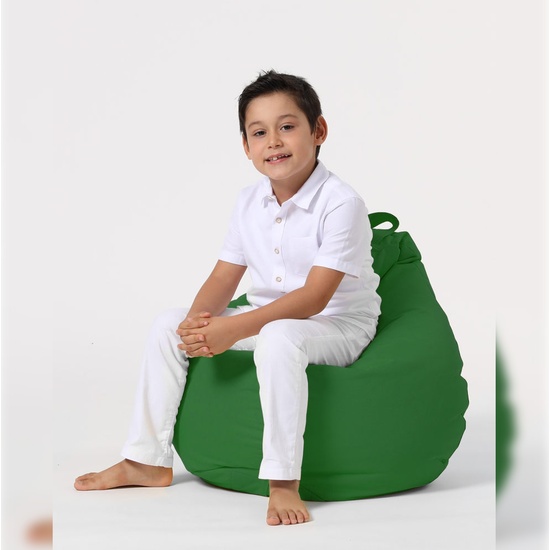 SILLÓN-PUF PARA NIÑOS PARA EXTERIORES VERDE image 3