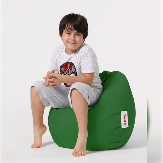 SILLÓN-PUF PARA NIÑOS PARA EXTERIORES VERDE image 4