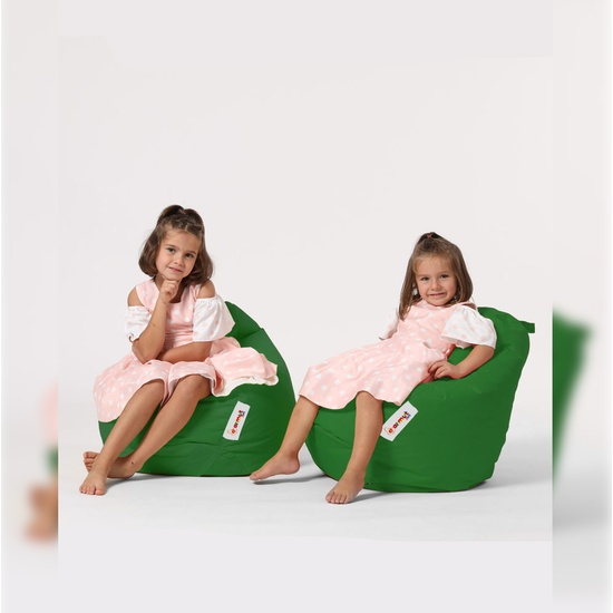 SILLÓN-PUF PARA NIÑOS PARA EXTERIORES VERDE image 6