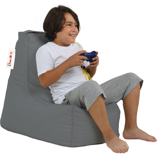 SILLÓN-PUF PARA NIÑOS PARA EXTERIORES- HUMO image 2