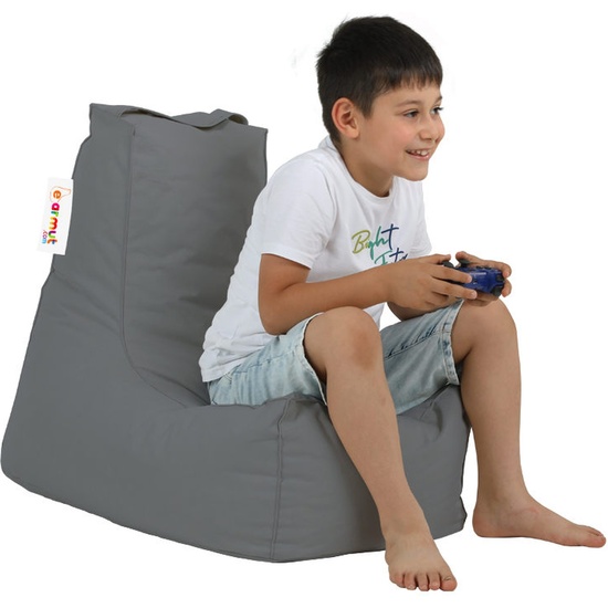 SILLÓN-PUF PARA NIÑOS PARA EXTERIORES- HUMO image 3