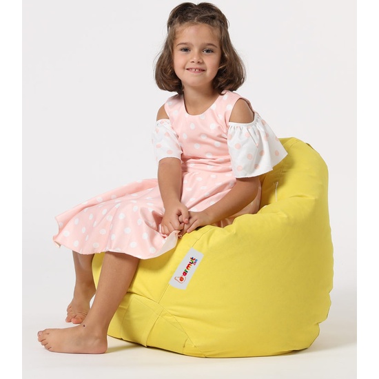 SILLÓN-PUF PARA NIÑOS PARA EXTERIORES AMARILLO image 2