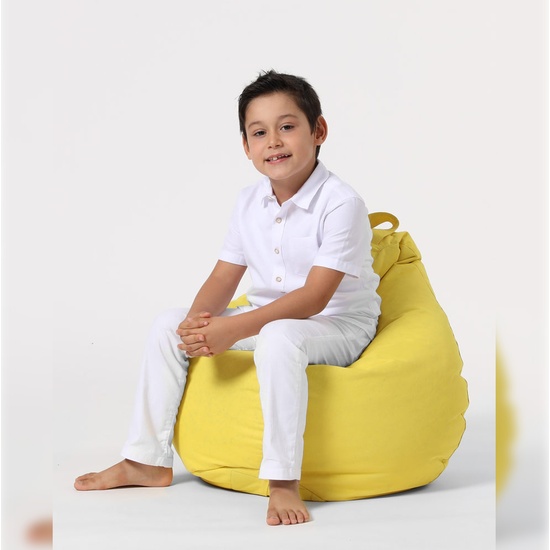 SILLÓN-PUF PARA NIÑOS PARA EXTERIORES AMARILLO image 3