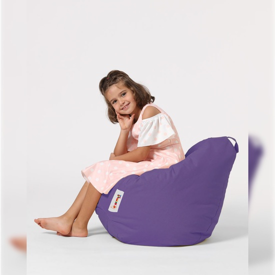 SILLÓN-PUF PARA NIÑOS PARA EXTERIORES MORADO image 1