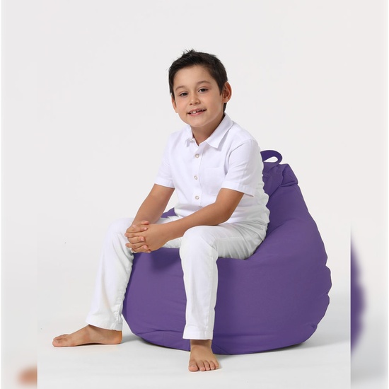 SILLÓN-PUF PARA NIÑOS PARA EXTERIORES MORADO image 3