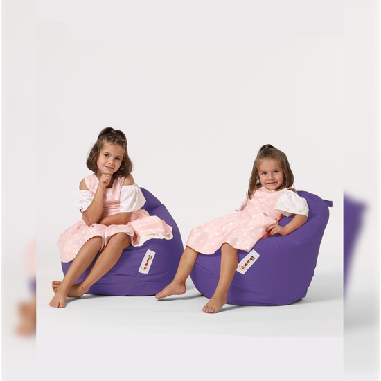 SILLÓN-PUF PARA NIÑOS PARA EXTERIORES MORADO image 6