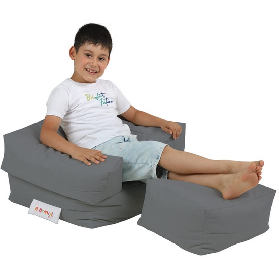 SILLÓN + PUF PARA NIÑOS PARA EXTERIORES HUMO image 1