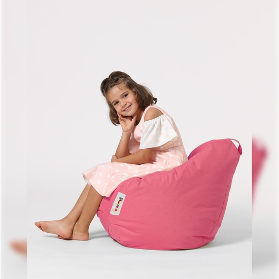 SILLÓN-PUF PARA NIÑOS PARA EXTERIORES ROSA image 1