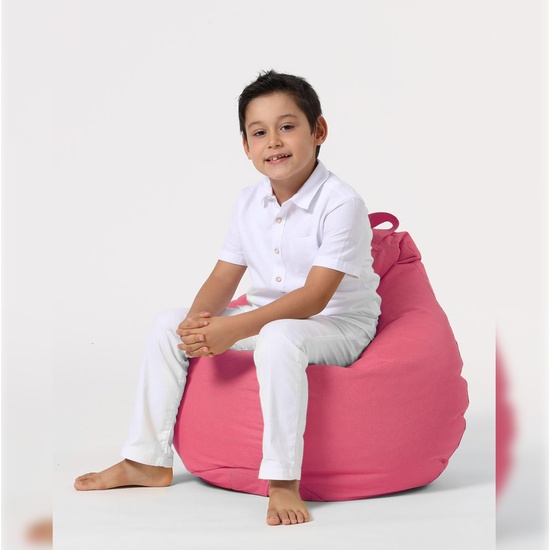 SILLÓN-PUF PARA NIÑOS PARA EXTERIORES ROSA image 3