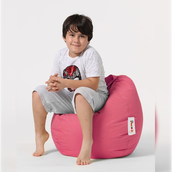 SILLÓN-PUF PARA NIÑOS PARA EXTERIORES ROSA image 4