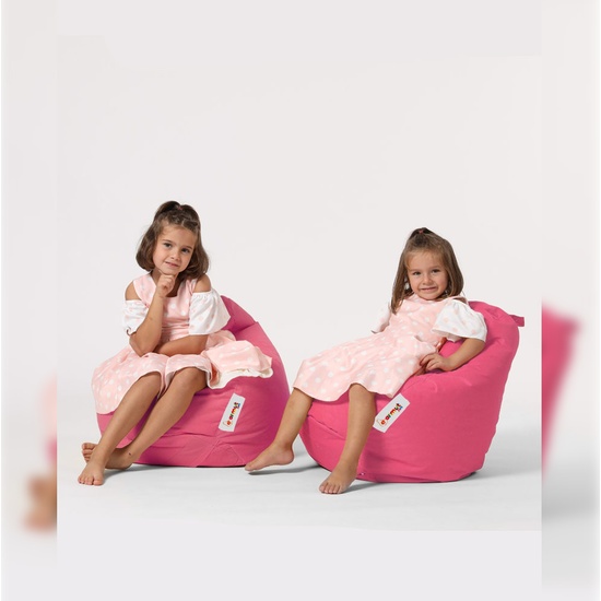 SILLÓN-PUF PARA NIÑOS PARA EXTERIORES ROSA image 6