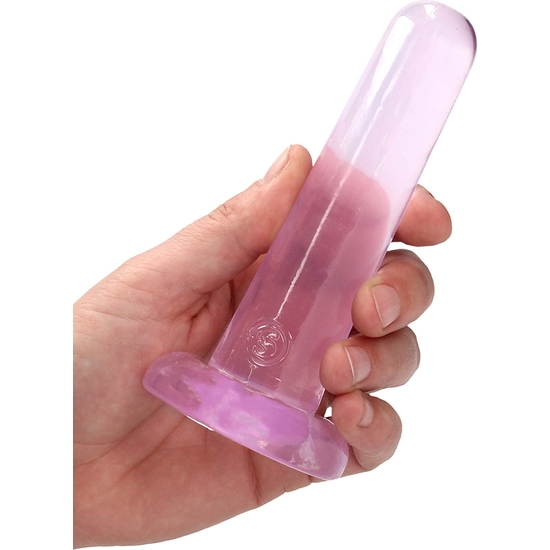 REALROCK - NON REALISTIC DILDO WITH SUCTION CUP - 5,3/ 13,5 CM - PINK image 4