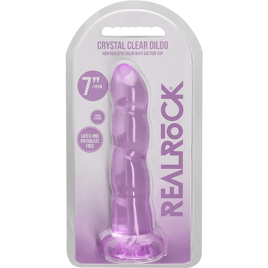 REALROCK - NON REALISTIC DILDO WITH SUCTION CUP - 7/ 17 CM - PINK image 1