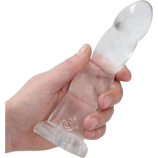 REALROCK - NON REALISTIC DILDO WITH SUCTION CUP - 7/ 17 CM - TRANSPARENTE image 4