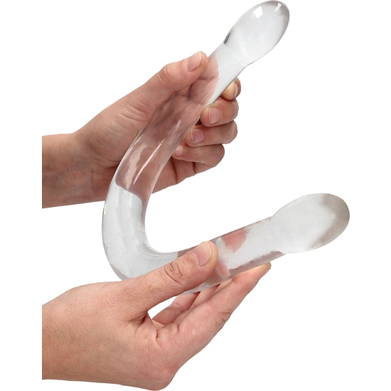 REALROCK - NON REALISTIC DOUBLE DONG - 17/ 42 CM - TRANSPARENT image 3