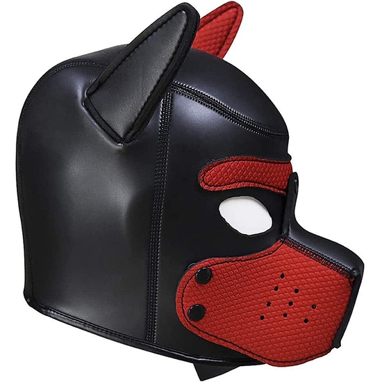OUCH PUPPY PLAY - NEOPRENE PUPPY HOOD - RED image 4