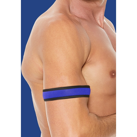 OUCH PUPPY PLAY - NEOPRENE ARMBANDS - BLUE image 0