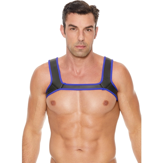 OUCH PUPPY PLAY - NEOPRENE HARNESS - BLUE image 4