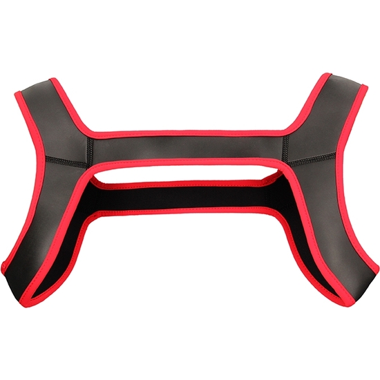 OUCH PUPPY PLAY - NEOPRENE HARNESS - RED image 3