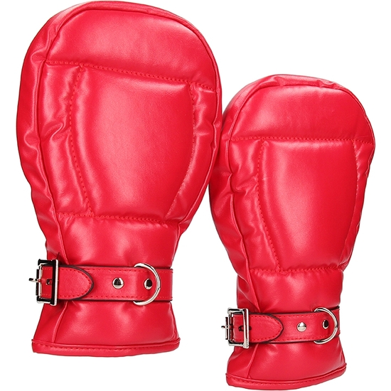 OUCH PUPPY PLAY - NEOPRENE DOG MITTS RED image 0
