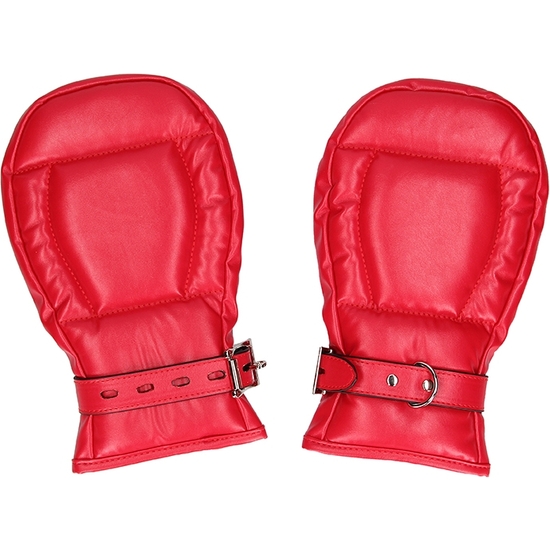 OUCH PUPPY PLAY - NEOPRENE DOG MITTS RED image 3