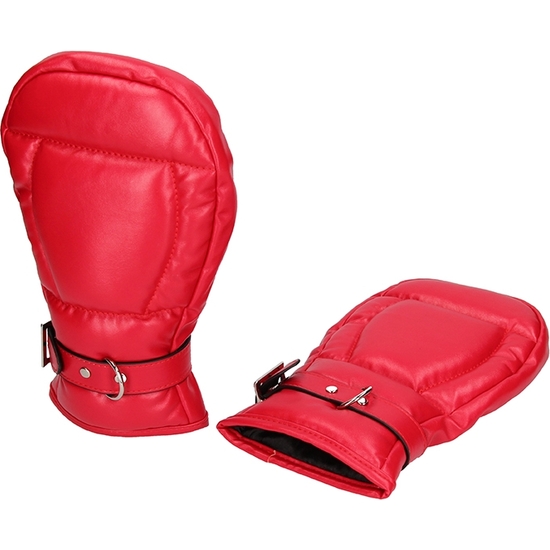 OUCH PUPPY PLAY - NEOPRENE DOG MITTS RED image 5