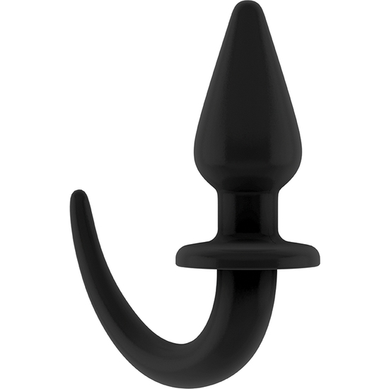 OUCH! PUPPY PLAY - FLEXIBLE RUBBER BUTT PLUG - BLACK image 0