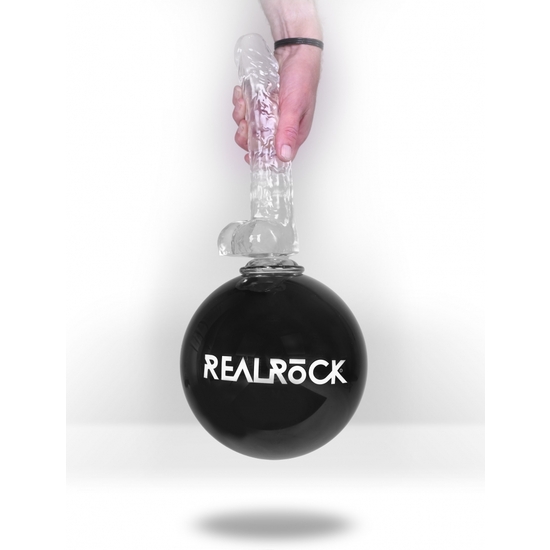 REALROCK - REALISTIC DILDO WITH BALLS - 10 - BLUE image 2