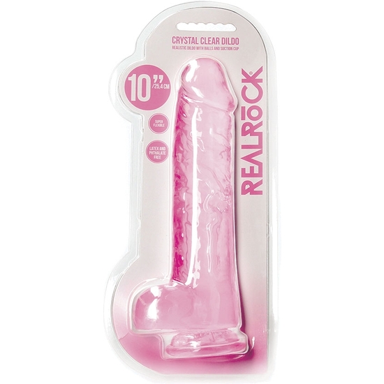REALROCK - REALISTIC DILDO WITH BALLS - 10 - PINK image 1