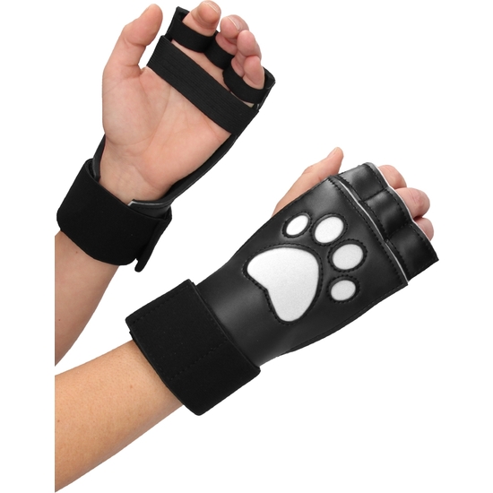 OUCH! PUPPY PLAY - NEOPRENE PUPPY PAW GLOVES - BLACK image 6