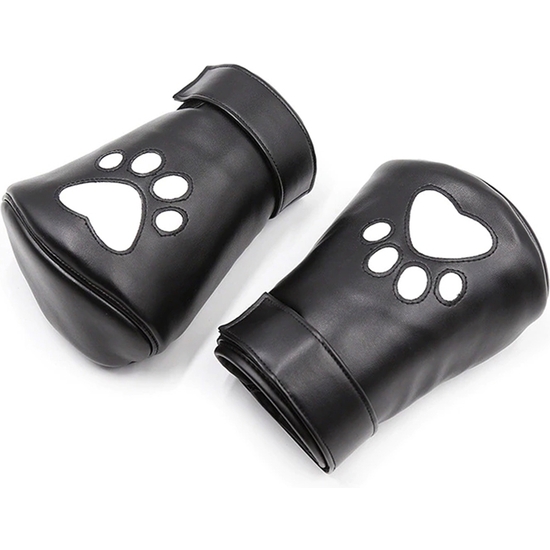 OUCH! PUPPY PLAY - NEOPRENE MITTS BOXING GLOVES - BLACK image 6