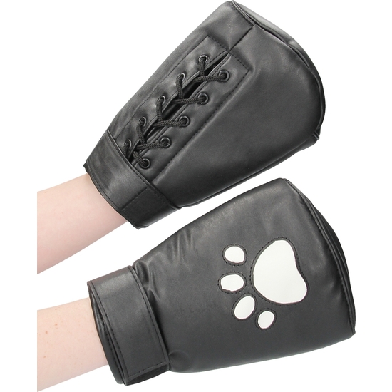 OUCH! PUPPY PLAY - NEOPRENE MITTS BOXING GLOVES - BLACK image 7
