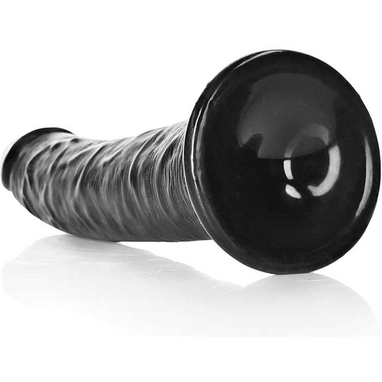 REALROCK - SLIM REALISTIC DILDO WITH SUCTION CUP - 8/ 20,5 CM - BLACK image 5