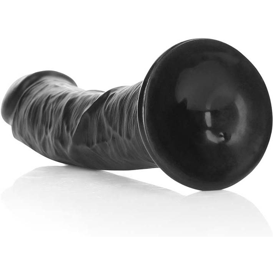 REALROCK - CURVED REALISTIC DILDO WITH SUCTION CUP - 8/ 20,5 CM - BLACK image 5
