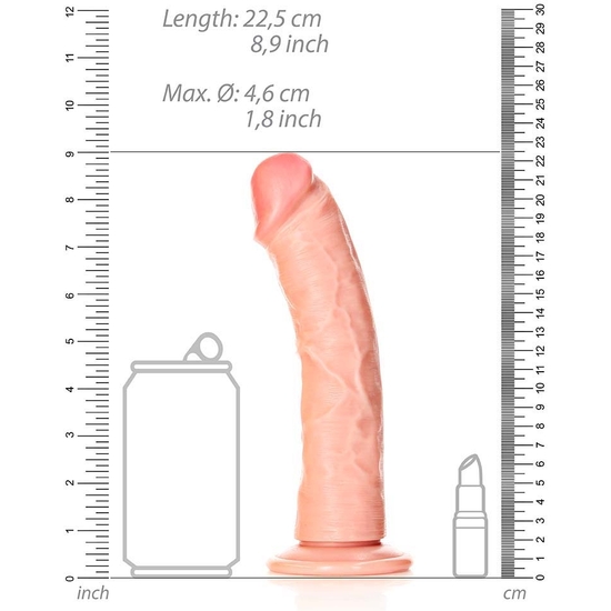 REALROCK - CURVED REALISTIC DILDO WITH SUCTION CUP - 8/ 20,5 CM image 2